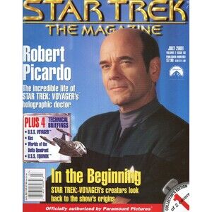 Star Trek The Magazine 2001 July Robert Picardo Star Trek Voyager Equinox C-9